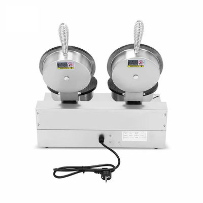 Στρογγυλό σχήμα μη κολλώσιμο Waffle Cone Maker 2023 Τύπος Double Head Ice-cream Cone Machine