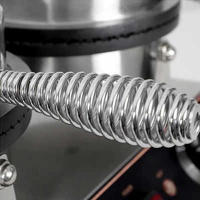 Στρογγυλό σχήμα μη κολλώσιμο Waffle Cone Maker 2023 Τύπος Double Head Ice-cream Cone Machine