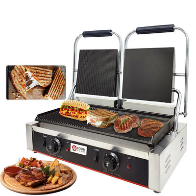 Ηλεκτρικό Grill Ατσάλι Toaster Επικοινωνία Grill Panini Press Grill Εμπορικό