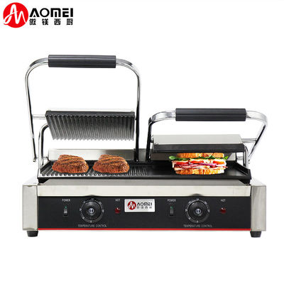 Ηλεκτρικό Grill Ατσάλι Toaster Επικοινωνία Grill Panini Press Grill Εμπορικό