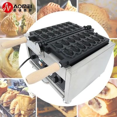 Εμπορικός κατασκευαστής Taiyaki 110v-220v με ηλεκτρική πηγή ενέργειας και υλικό από ανοξείδωτο χάλυβα