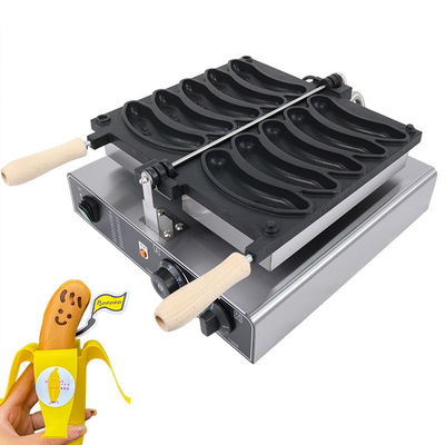 10.4 KG Mini Waffle Maker Σχήμα μπανάνας για εύκολη παρασκευή σνακ