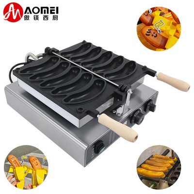 10.4 KG Mini Waffle Maker Σχήμα μπανάνας για εύκολη παρασκευή σνακ