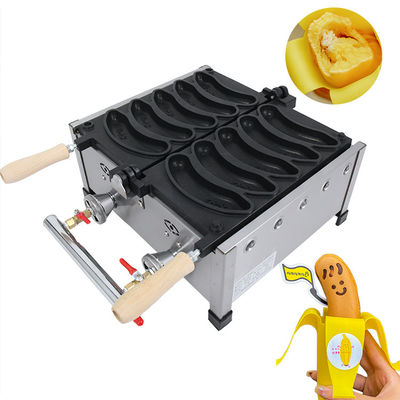 5pcs Gas Electric Long Waffle Maker Μηχανή για τη δημιουργία βαφλών