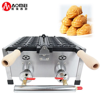 8kg Gas Power Taiyaki Waffle Maker μοντέλο AO-1104R για αρτοποιία και σνακ παγωτού