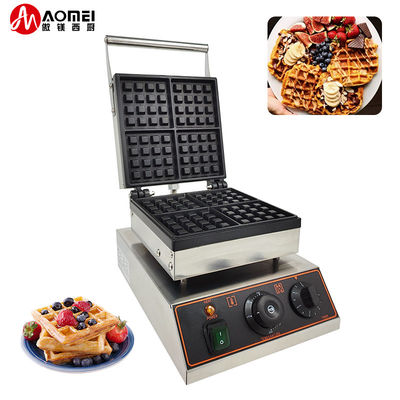 Ηλεκτρική Βελγική Βάφλα Φτιάχτης 4pcs ορθογώνια βάφλα για σνακ