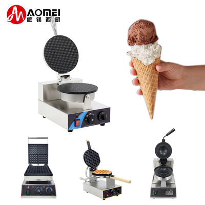 Μη κολλητική πλάκα Ηλεκτρική μηχανή Waffle Maker 1300W για Snack Bar