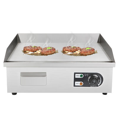 Ηλεκτρικά Grills Griddles με ανοξείδωτο χάλυβα επίπεδη κορυφή πλάκα εύρος θερμοκρασίας 50-300C