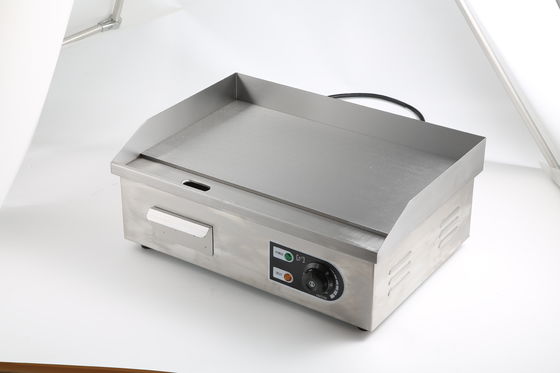 Ηλεκτρικά Grills Griddles με ανοξείδωτο χάλυβα επίπεδη κορυφή πλάκα εύρος θερμοκρασίας 50-300C