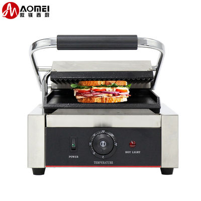 Ηλεκτρική συσκευή παραγωγής σάντουιτς Panini Press με ένα μόνο κεφάλι χωρίς λειτουργία ελέγχου μέσω εφαρμογής