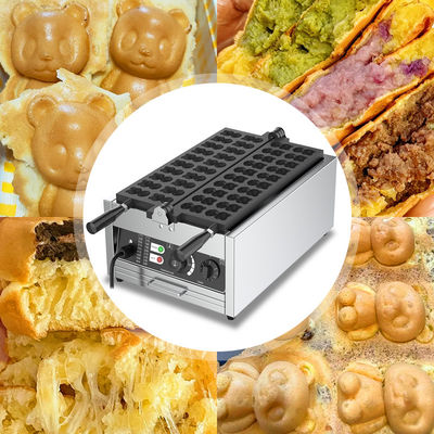 Ζωοειδές σχήμα σνακ Waffle Maker με μη κολλητική επικαλυμμένη πλάκα και ρυθμιζόμενη ισχύ 3000W