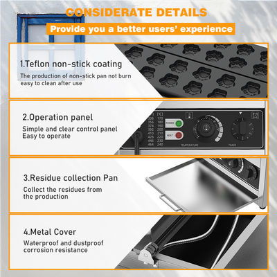 3000W Bear Paw Muffin Baking Machine με Cat Paw Shape Voltage 220v Cartoon Waffle