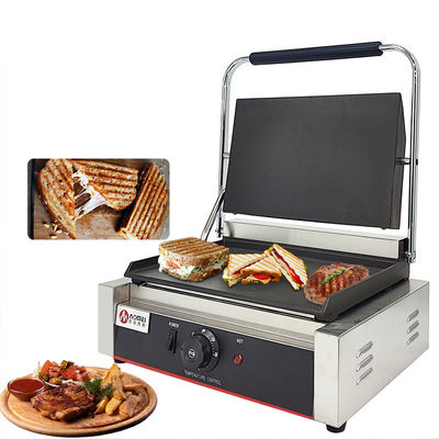 Ηλεκτρικό Grade Πανίνι Επικοινωνία Grill Press Πλάκα Grill για τέλεια Paninis