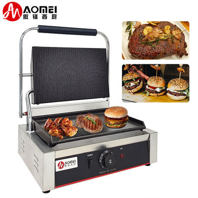 Πλάκες μη κολλώσιμες Πανίνι Grill λειτουργία Εφαρμογή-ελεγχόμενο παρασκευαστή σνακ για το φούρνο εστιατορίου