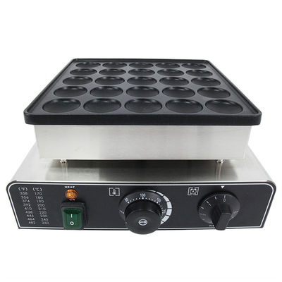 850w από ανοξείδωτο χάλυβα Waffle Maker Mini Pancake Machine 25 Στρογγυλό σχήμα Snack Machine