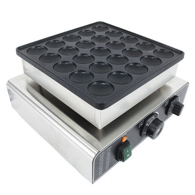 850w από ανοξείδωτο χάλυβα Waffle Maker Mini Pancake Machine 25 Στρογγυλό σχήμα Snack Machine
