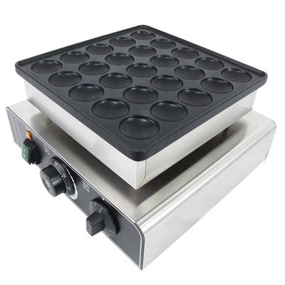 850w από ανοξείδωτο χάλυβα Waffle Maker Mini Pancake Machine 25 Στρογγυλό σχήμα Snack Machine