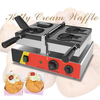 Περιοχή θερμοκρασίας 50-300C Σχήμα γάτας Hello Kitty Taiyaki Waffle Machine για το σπίτι