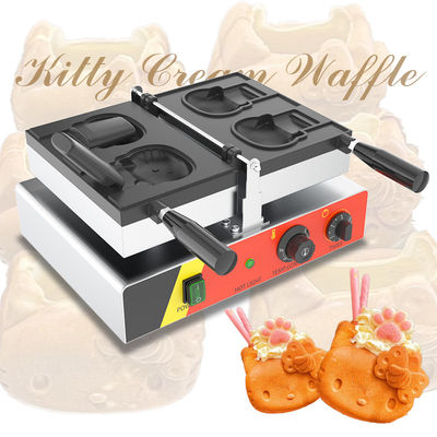 Περιοχή θερμοκρασίας 50-300C Σχήμα γάτας Hello Kitty Taiyaki Waffle Machine για το σπίτι