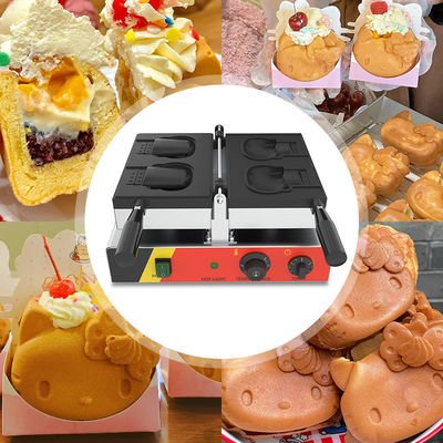 Περιοχή θερμοκρασίας 50-300C Σχήμα γάτας Hello Kitty Taiyaki Waffle Machine για το σπίτι