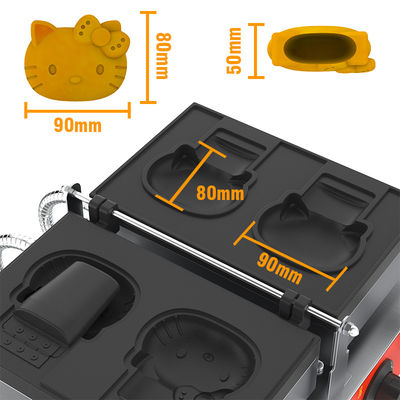 Περιοχή θερμοκρασίας 50-300C Σχήμα γάτας Hello Kitty Taiyaki Waffle Machine για το σπίτι