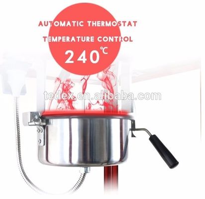 110-240V/50-60HZ Υγιεινό υλικό SS υλικού τροφίμων Εμπορικό μηχάνημα ποπκόρν με καλάθι